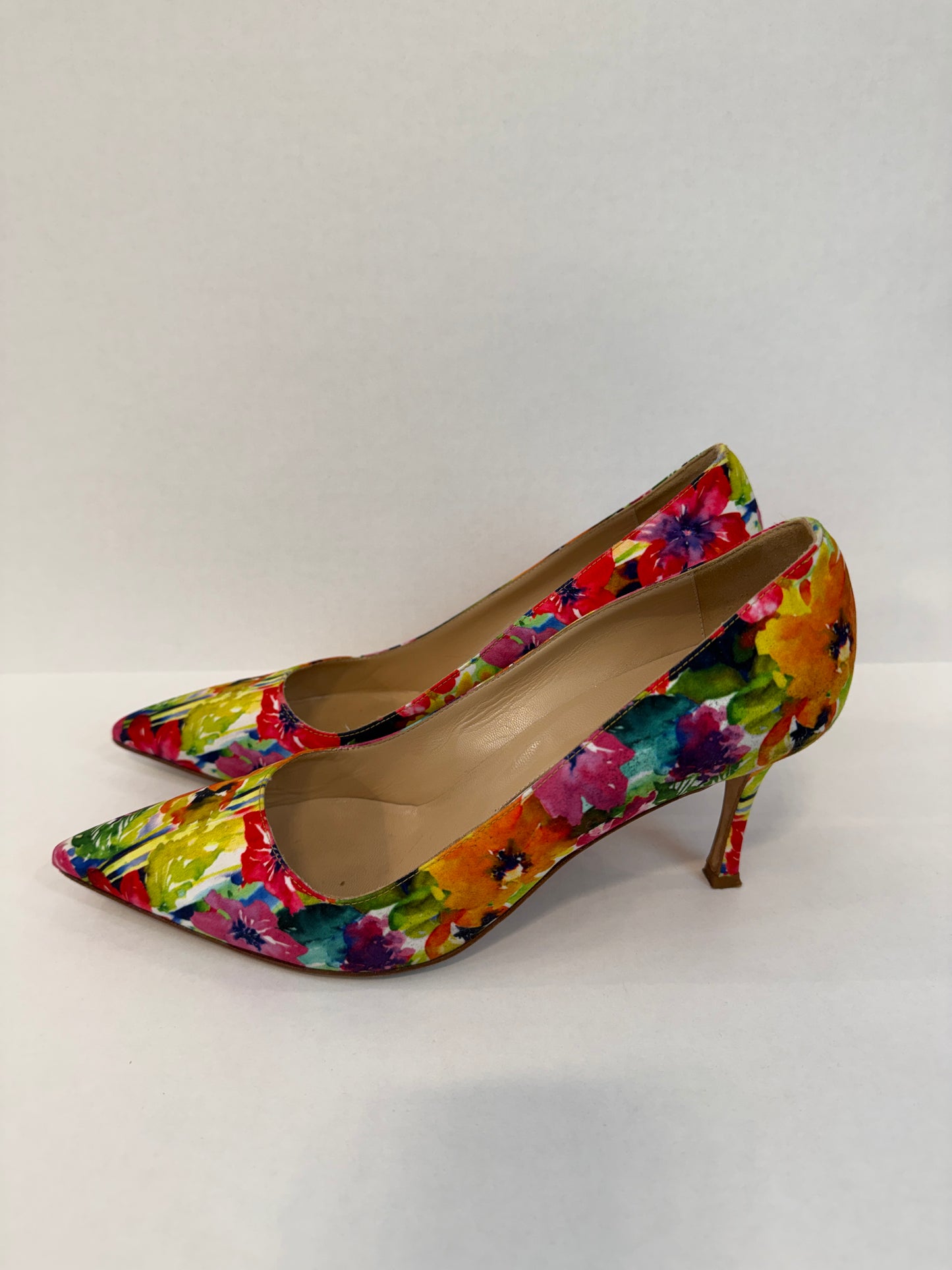 MANOLO BLAHNIK Floral HHeels Pumps/US9.5-EU40