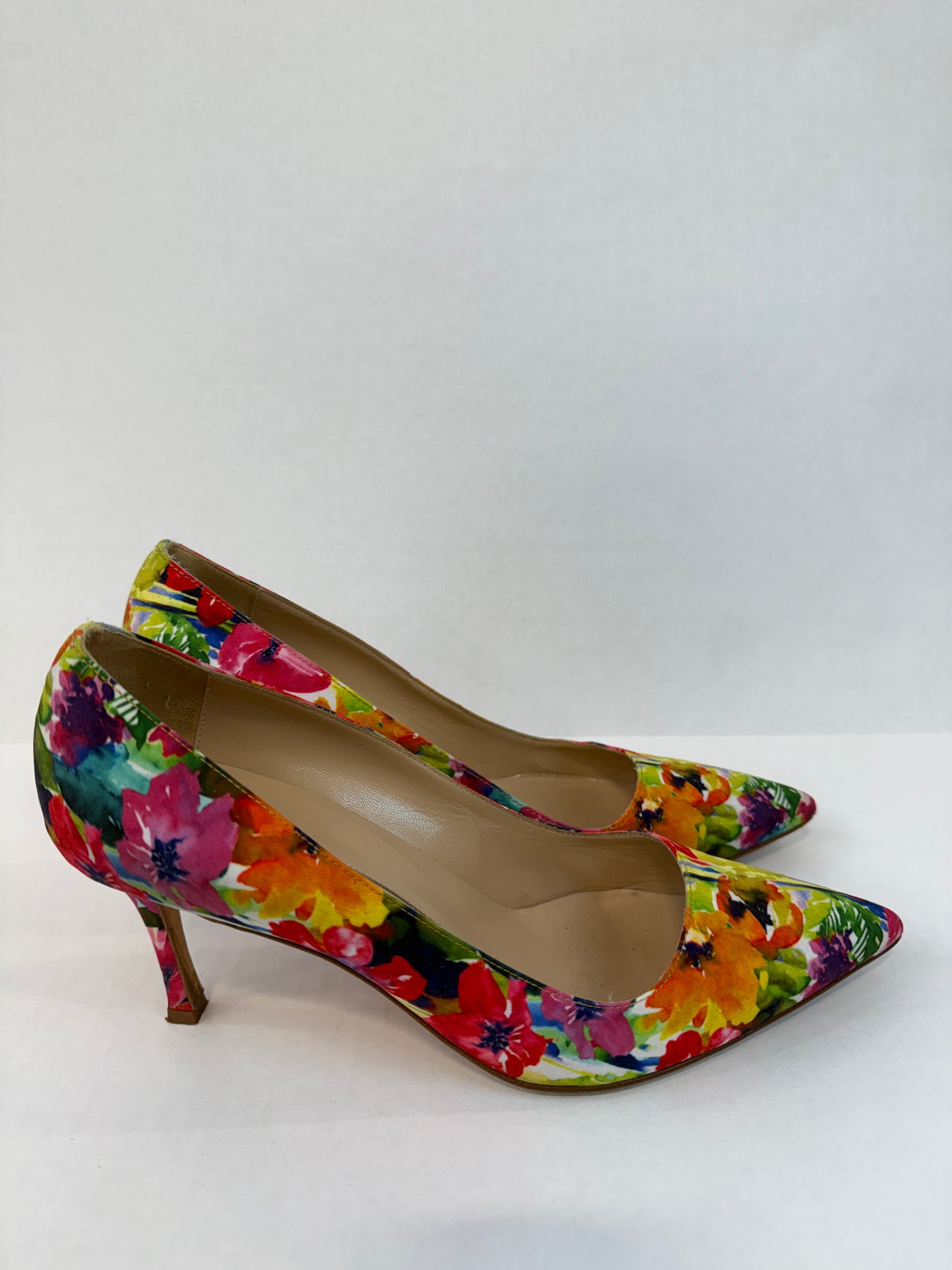 MANOLO BLAHNIK Floral HHeels Pumps/US9.5-EU40