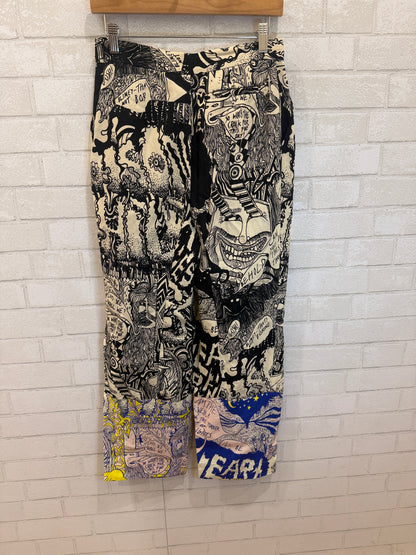 RACHEL COMEY Cotton Print Barrel  Pants/S-US4