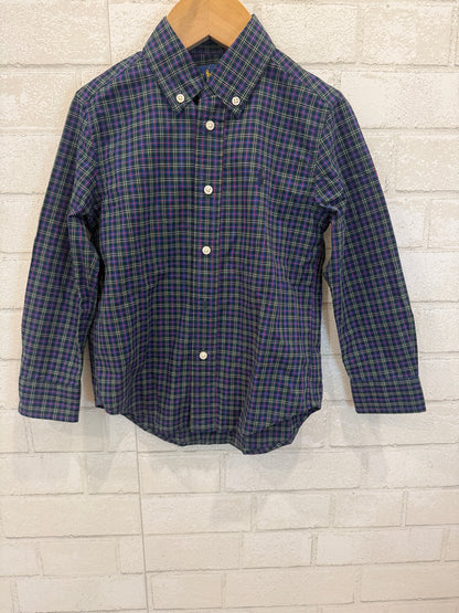 RALPH LAUREN Stripes Dress Shirt/4Y