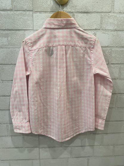JANIE AND JACK Cotton Tartan Dress Shirt/4Y