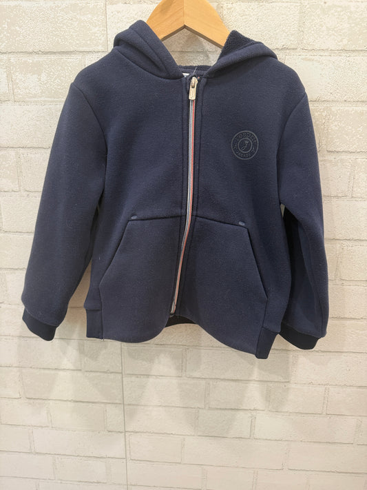 JACADI  Cotton Hoodie  Zip Sweater/6Y