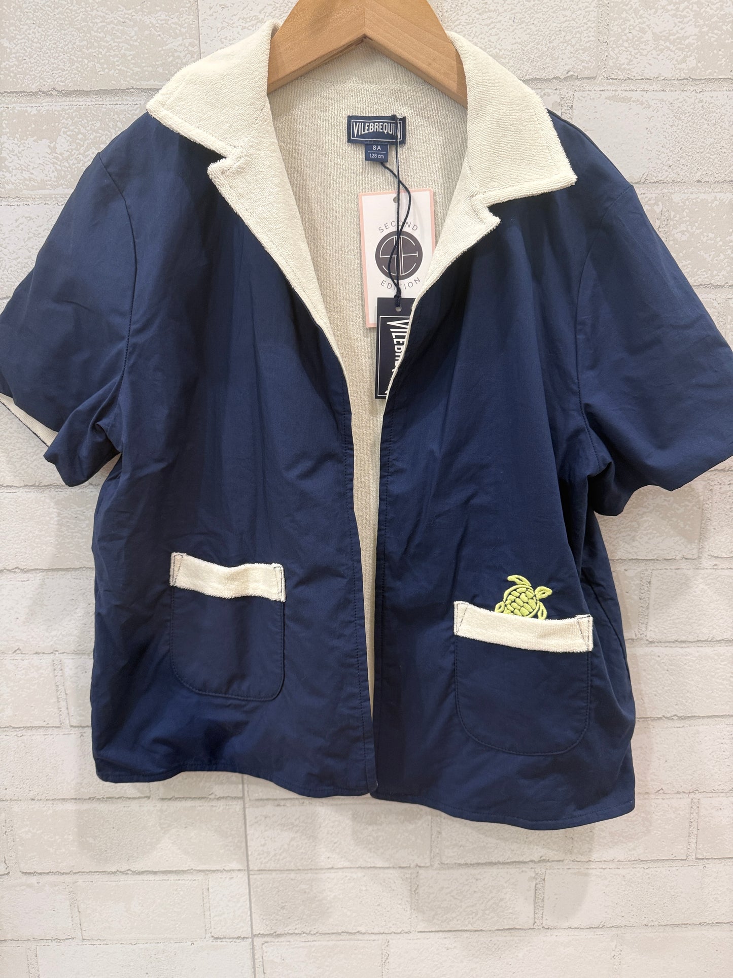VILEBREQUIN NWT Turtle Terry Open Shirt SS / 8Y