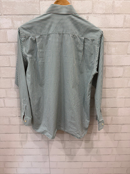 PETER ELIOTT LS Boys Shirt White & Green / 12Y