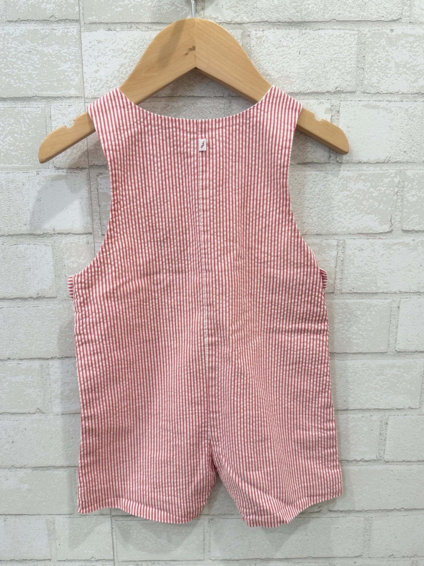 JACADI Seersucker Short Overall / 12M
