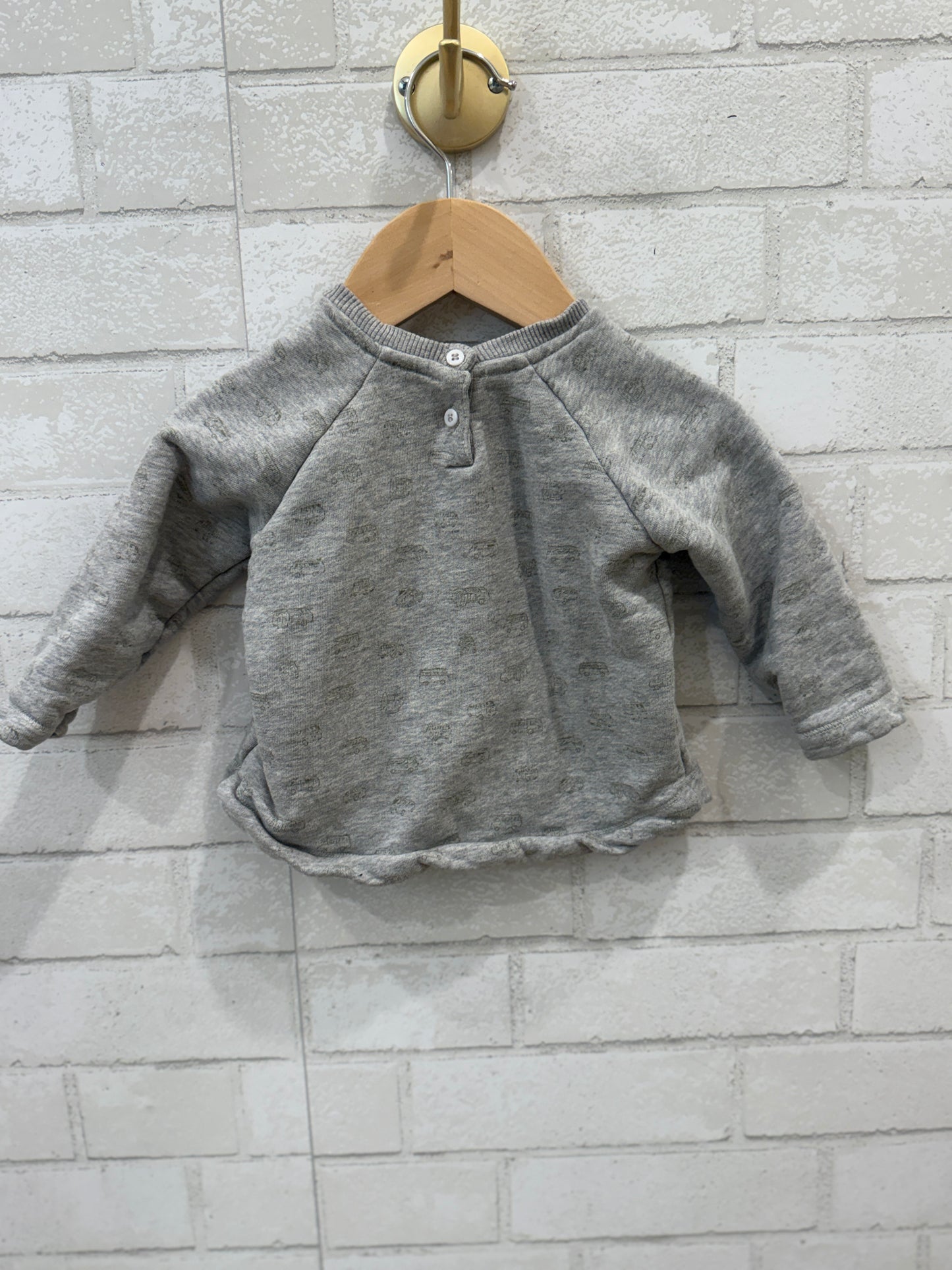 BONPOINT Bus Print Sweatshirt / 12M