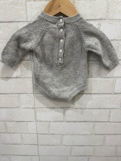 CYRILLUS PARIS LS Knitted Bodysuit / 1M