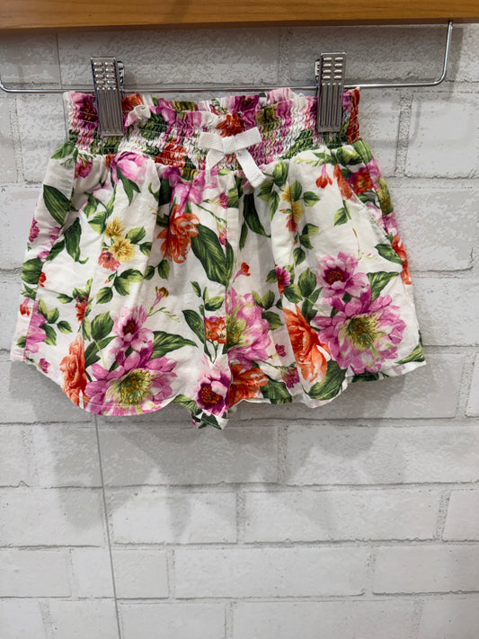 JANIE & JACK Cotton Mini Floral Short/3Y