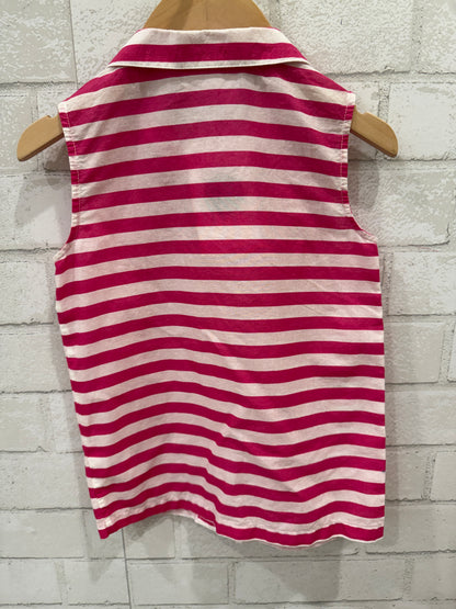 RACHEL RILEY Cotton Sleeveless Stripes Top/4Y