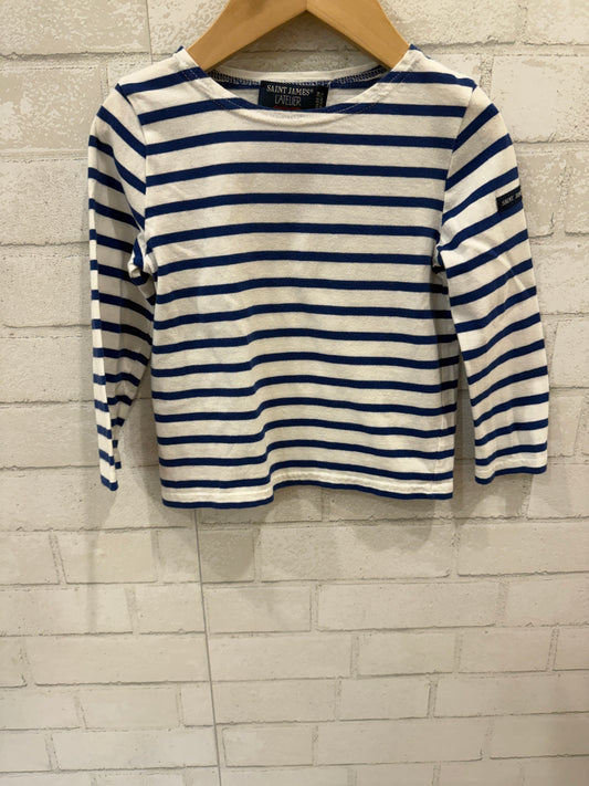 SAINT JAMES Cotton LS Stripes Shirt/4Y