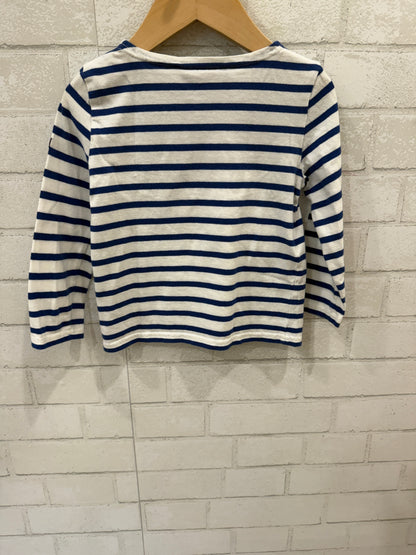 SAINT JAMES Cotton LS Stripes Shirt/4Y