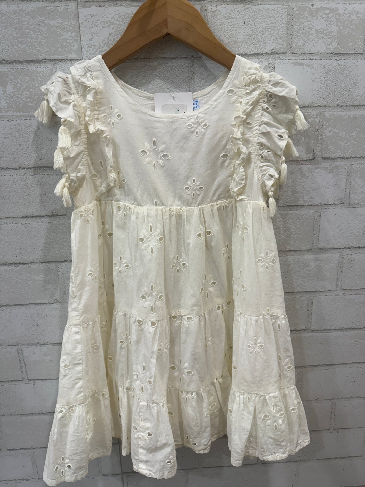 MER ST BARTH Cotton Sleeveless Dress/4Y