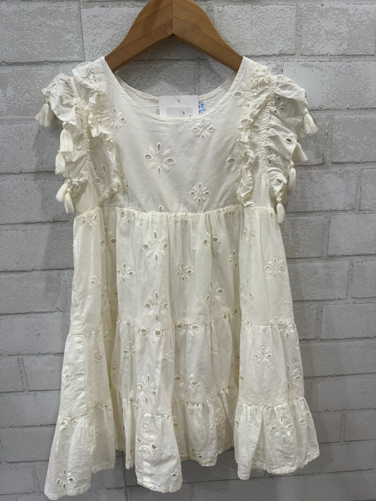 MER ST BARTH Cotton Sleeveless Dress/4Y
