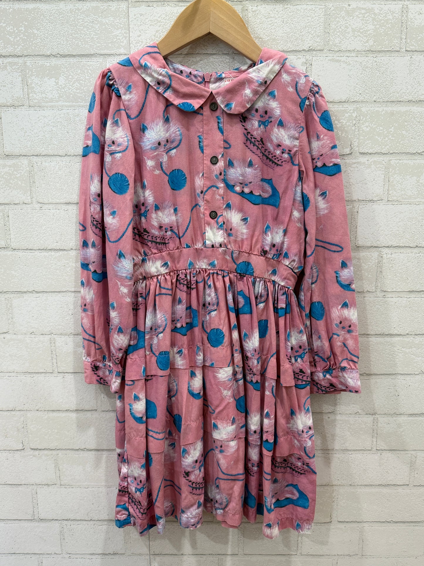 MORLEY LS Cat Printed Dress / 8Y
