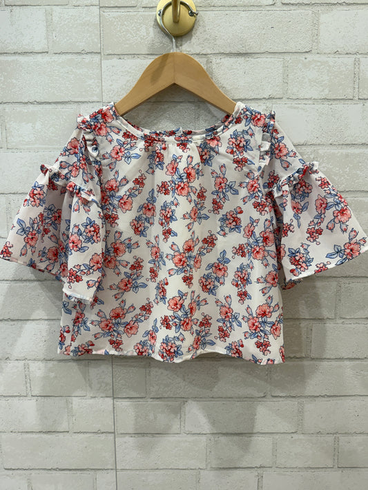 JANIE AND JACK NWT Flower Print Blouse/7Y