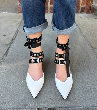 ROBERT CLERGERIE SELF PORTRAIT Patent Leather Susa Kitten Heels/US9.5-EU40