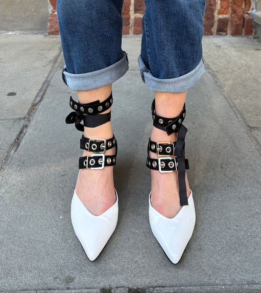 ROBERT CLERGERIE SELF PORTRAIT Patent Leather Susa Kitten Heels/US9.5-EU40