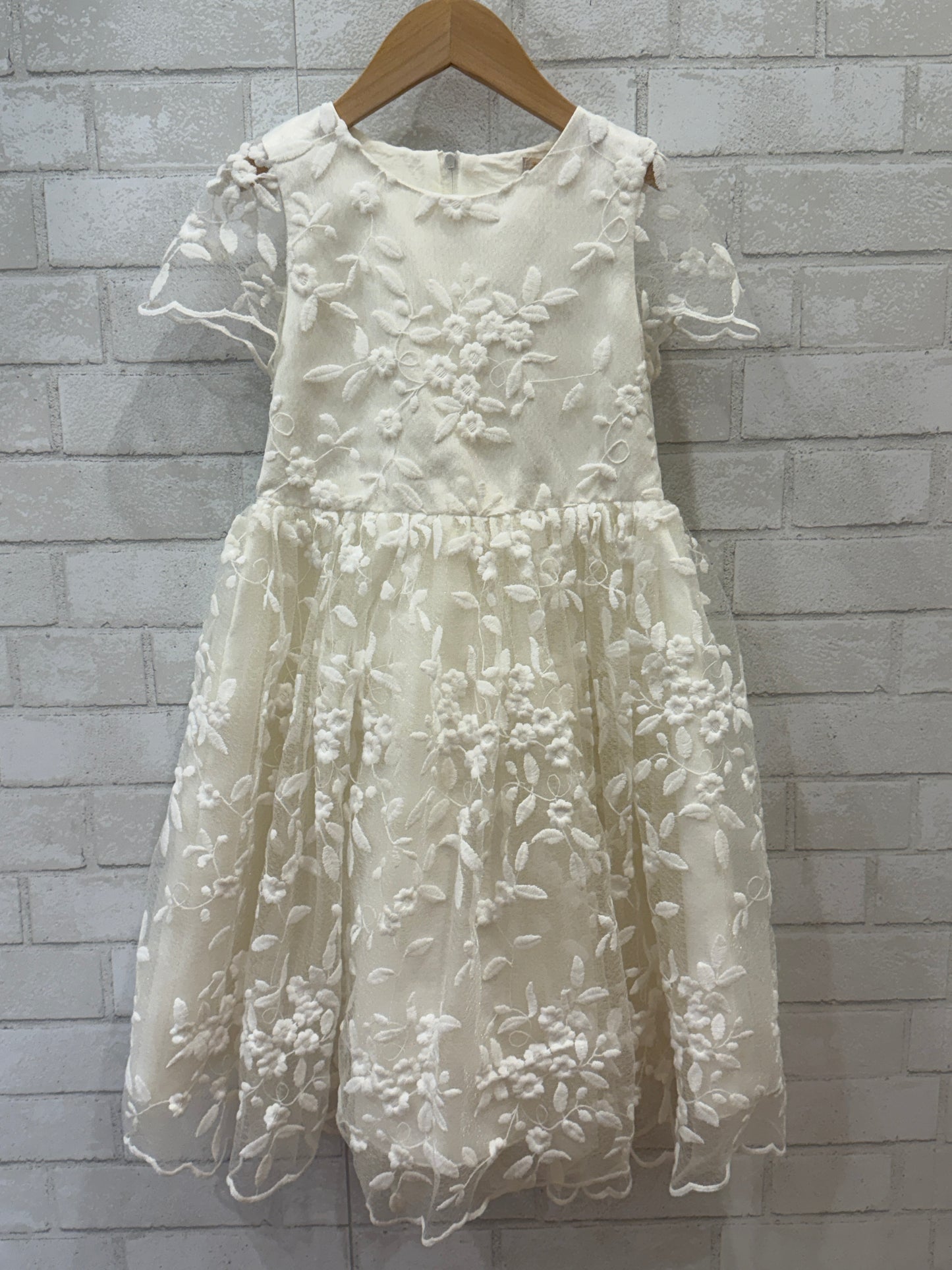 PRINCESS DALIANA Lace Flower Girl Dress/8Y