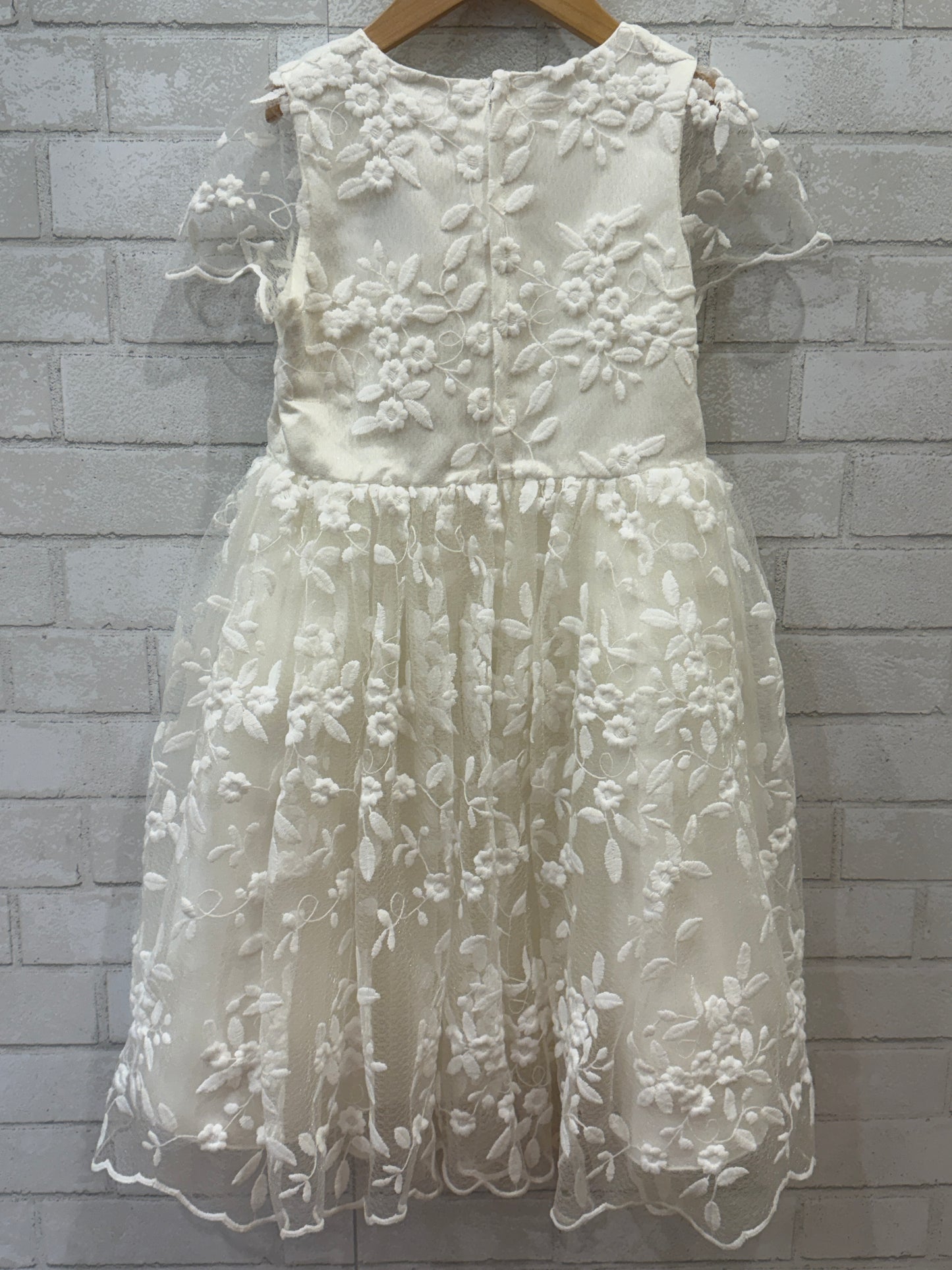 PRINCESS DALIANA Lace Flower Girl Dress/8Y