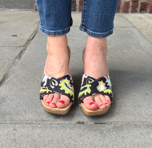 EMILIO PUCCI  Vintage Woods Sandals/9-EU40