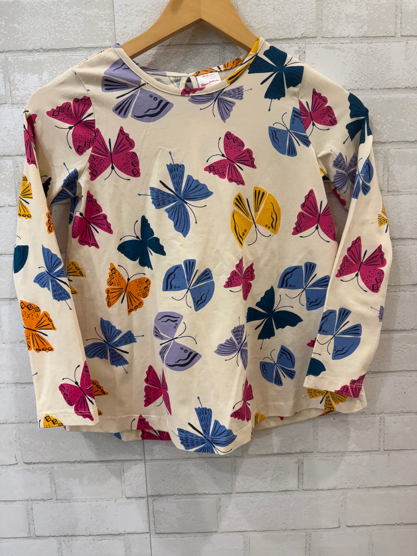HANNA ANDERSSON NWT LS Butterfly print Tunic / 8Y