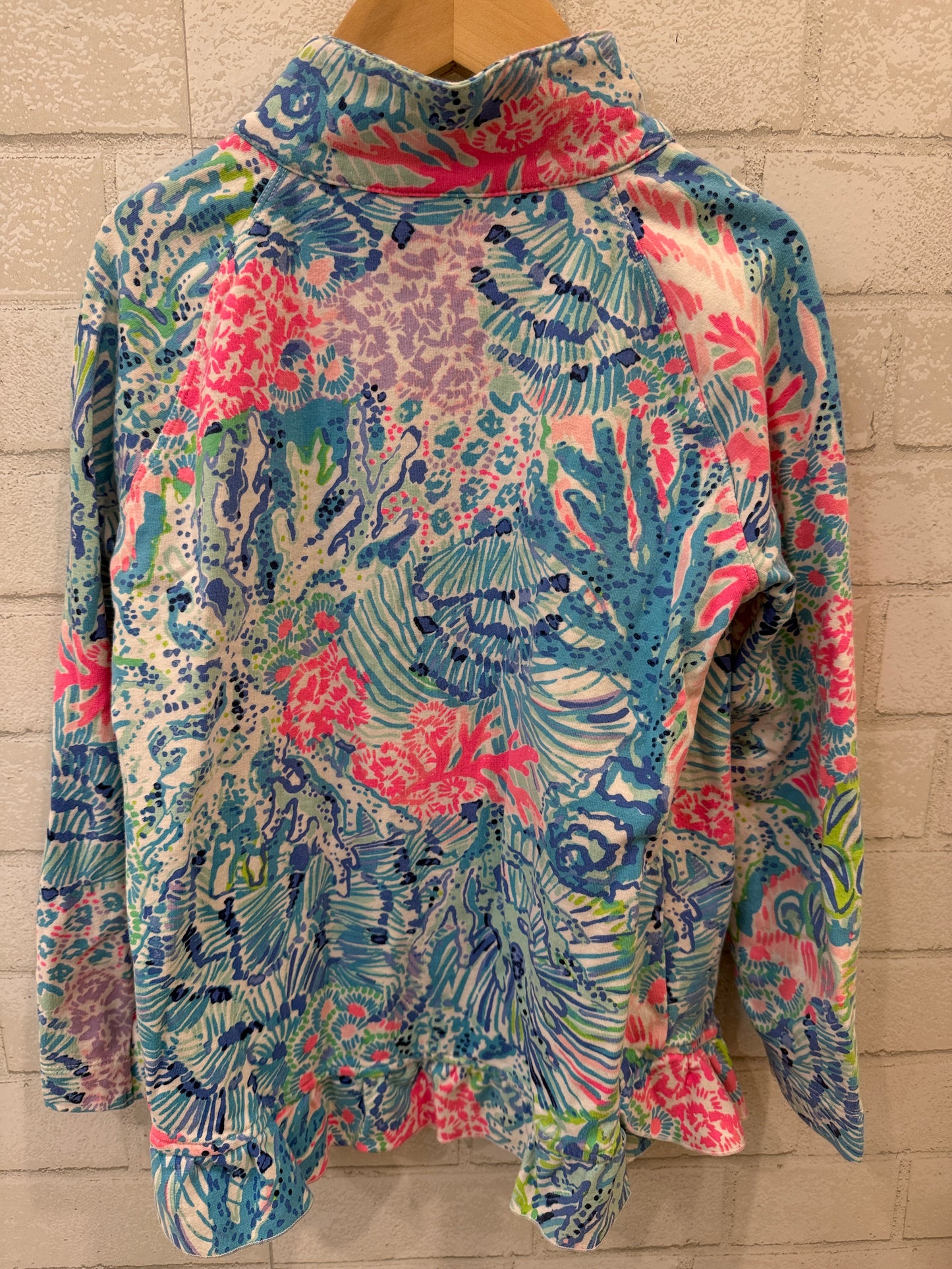 LILLY PULITZER Killian Ruffle Popover Shirt /8-10Y