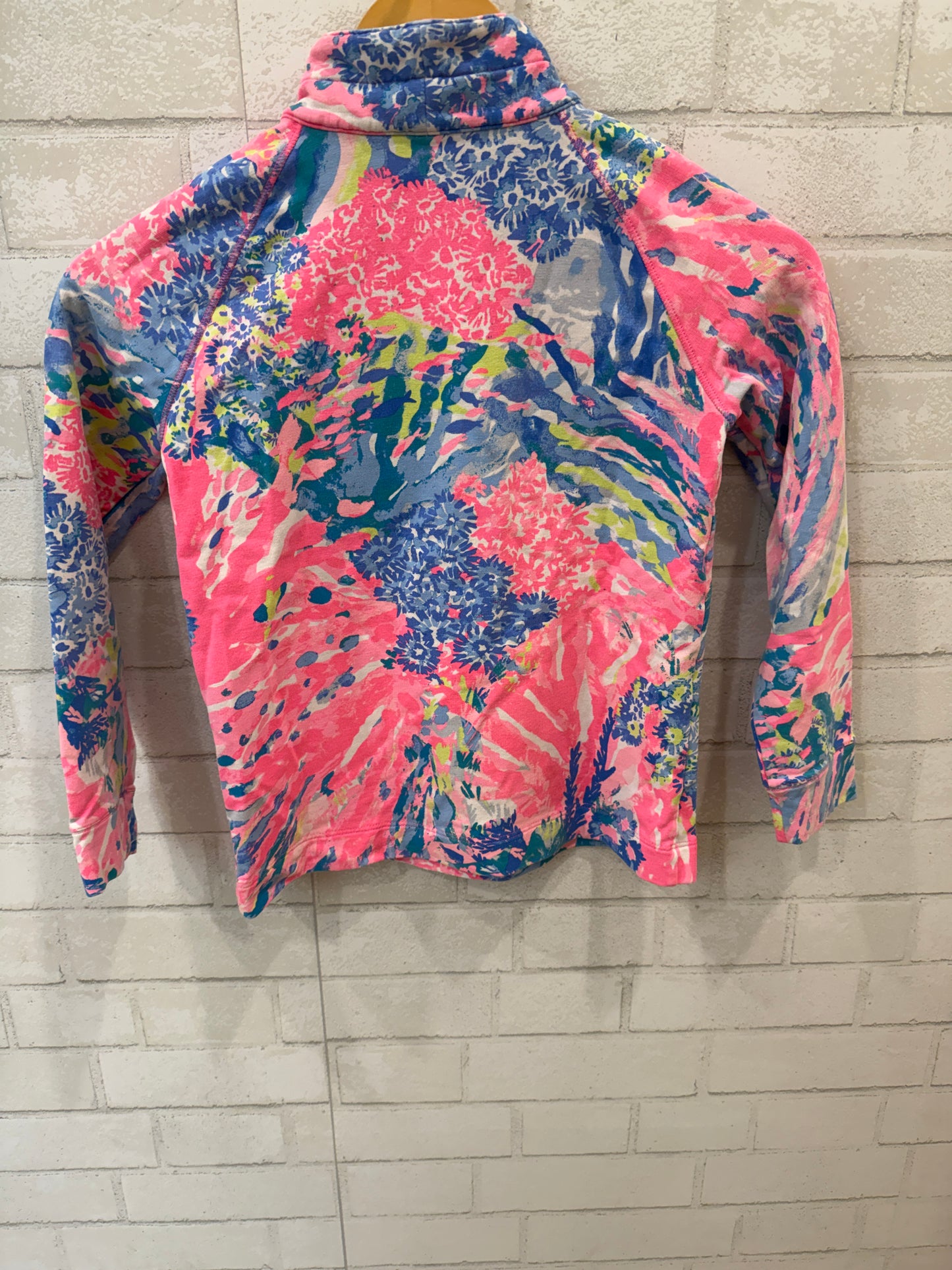 LILLY PULITZER LS Zip Popover Shirt /8-10