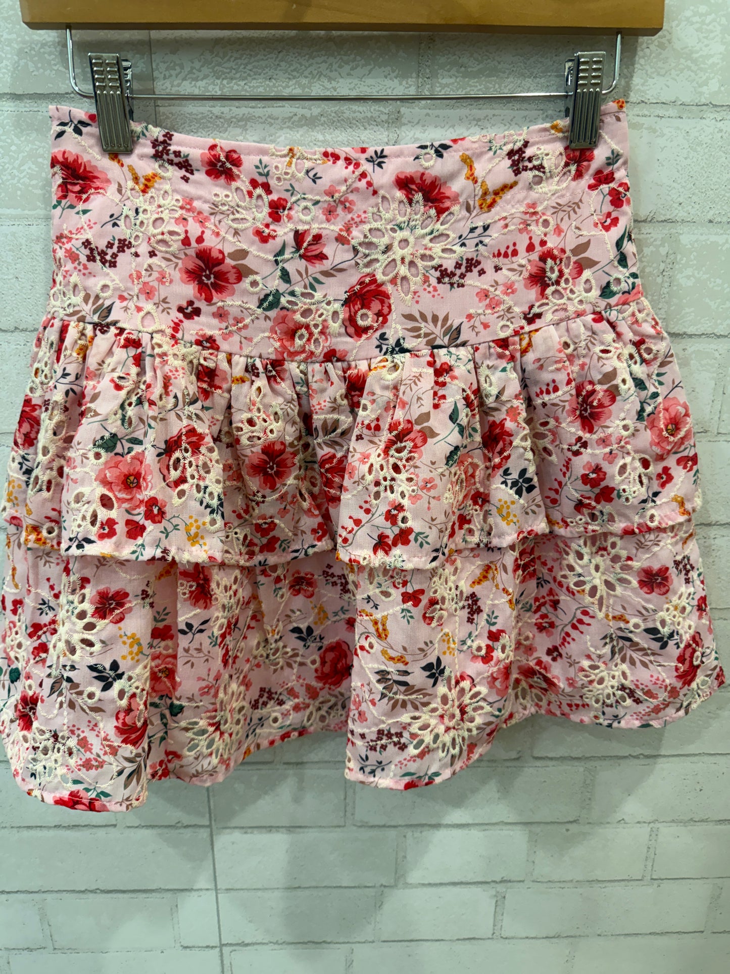 BARDOT JUNIOR Printed Frill Mini Skirt / 12Y