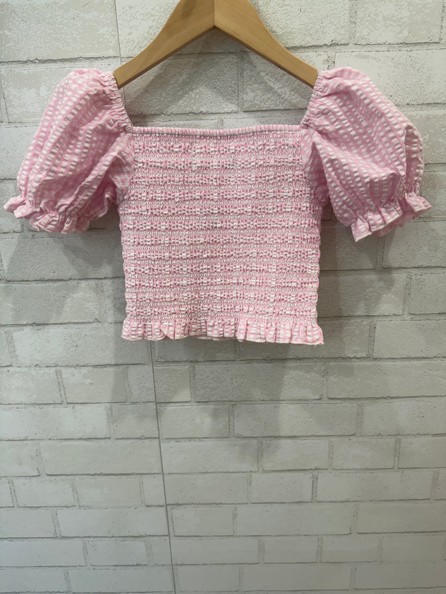 KATIEJ Smocked Crop Top/12Y-L