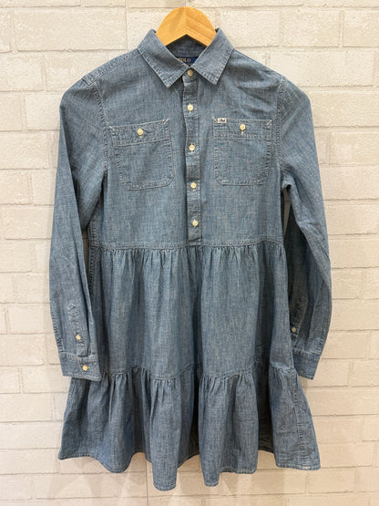 POLO RALPH LAUREN LS Denim Dress / 14Y