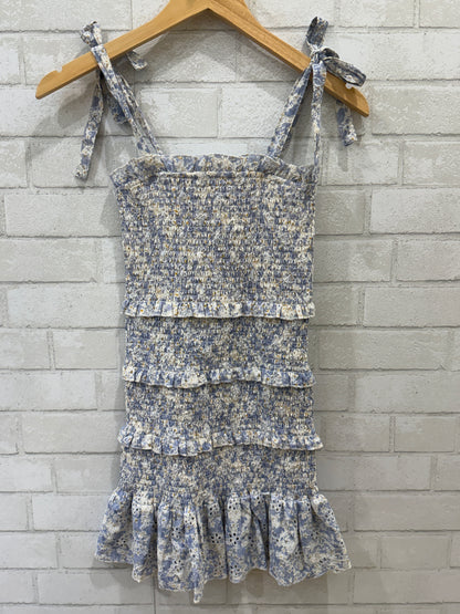 KATIEJ NYC Smocked Eyelet Sun Dress Tie Straps/14-16Y