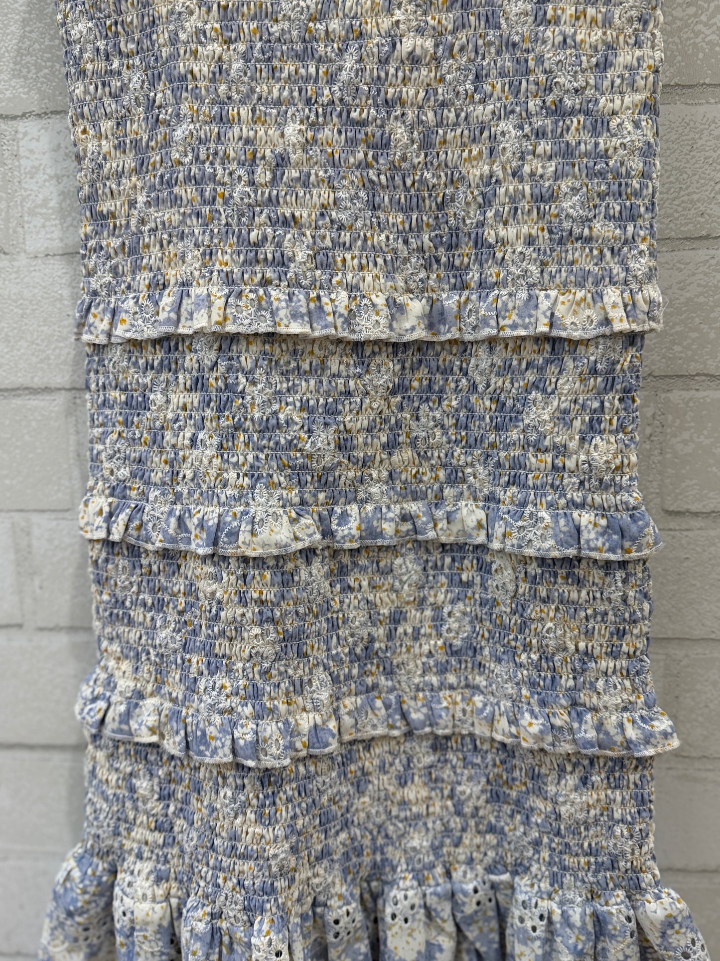 KATIEJ NYC Smocked Eyelet Sun Dress Tie Straps/14-16Y