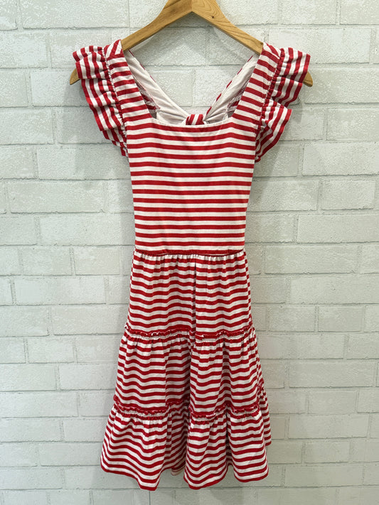 POLO RALPH LAUREN Girls Cotton Sleeveless  Open Back Skater Mini Dress/16Y