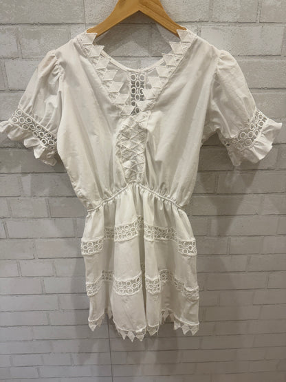 PEIXOTO Cotton SS Embroidered Mini Dress/ 16Y