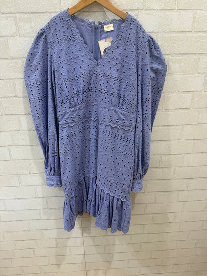 MARLO Cotton LS Eyelet Mini Dress/14Y