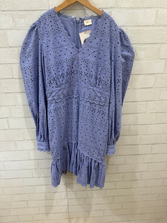 MARLO Cotton LS Eyelet Mini Dress/14Y