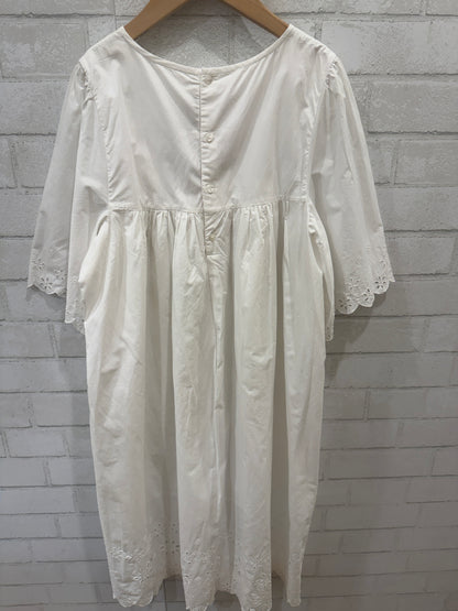 BONPOINT Cotton SS Embroided Dress/14Y
