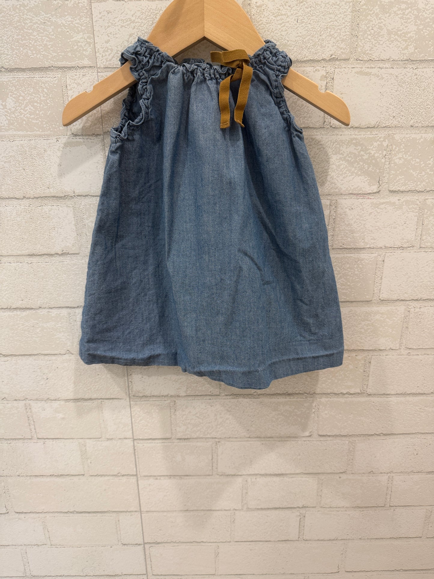 BONPOINT Sleeveless Ruffle Top / 12Y