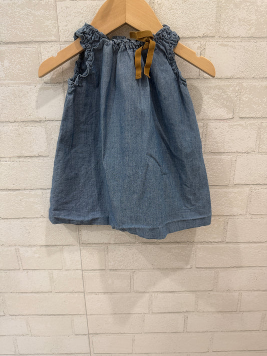 BONPOINT Sleeveless Ruffle Top / 12Y