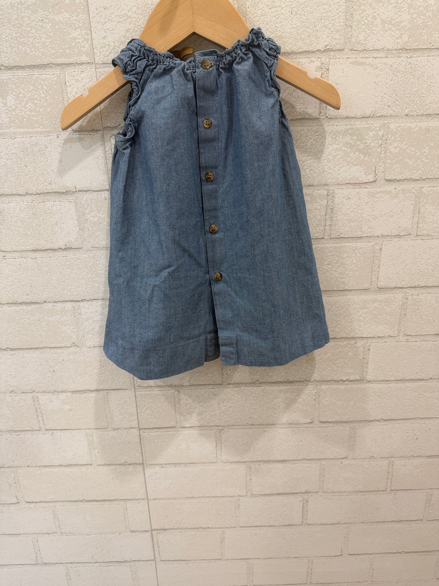 BONPOINT Sleeveless Ruffle Top / 12Y