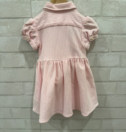 RALPH LAUREN Striped Shirtdress and Bloomer/9M