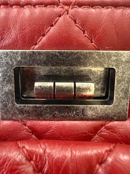 CHANEL 2.55 Reissue Shopping Tote in Red Aged Calfskin — Authentic Pre-Owned | Mademoiselle Lock
