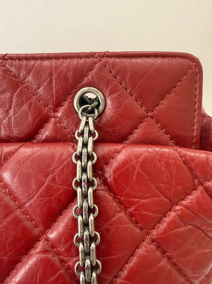 CHANEL 2.55 Reissue Shopping Tote in Red Aged Calfskin — Authentic Pre-Owned | Mademoiselle Lock