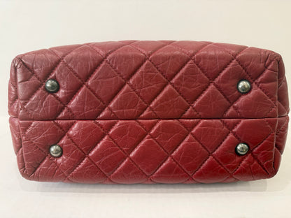 CHANEL 2.55 Reissue Shopping Tote in Red Aged Calfskin — Authentic Pre-Owned | Mademoiselle Lock