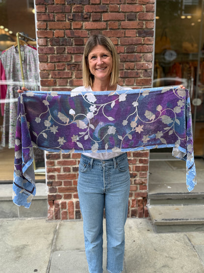 CHANEL Velvet Long Scarf