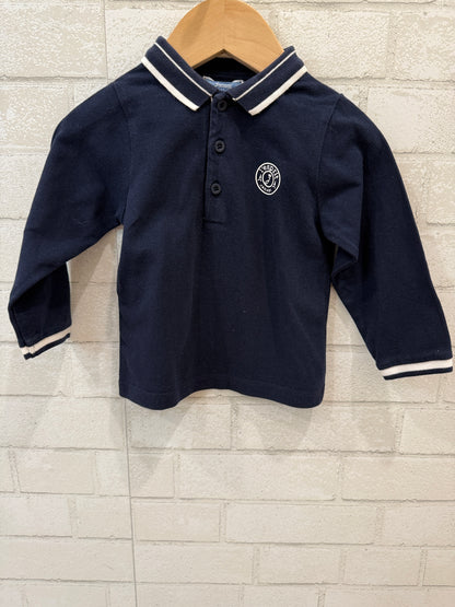 JACADI LS Tee Shirt With Logo SIgn/ 18M