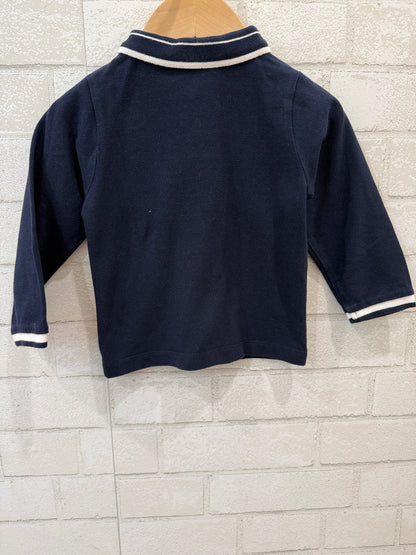 JACADI LS Tee Shirt With Logo SIgn/ 18M