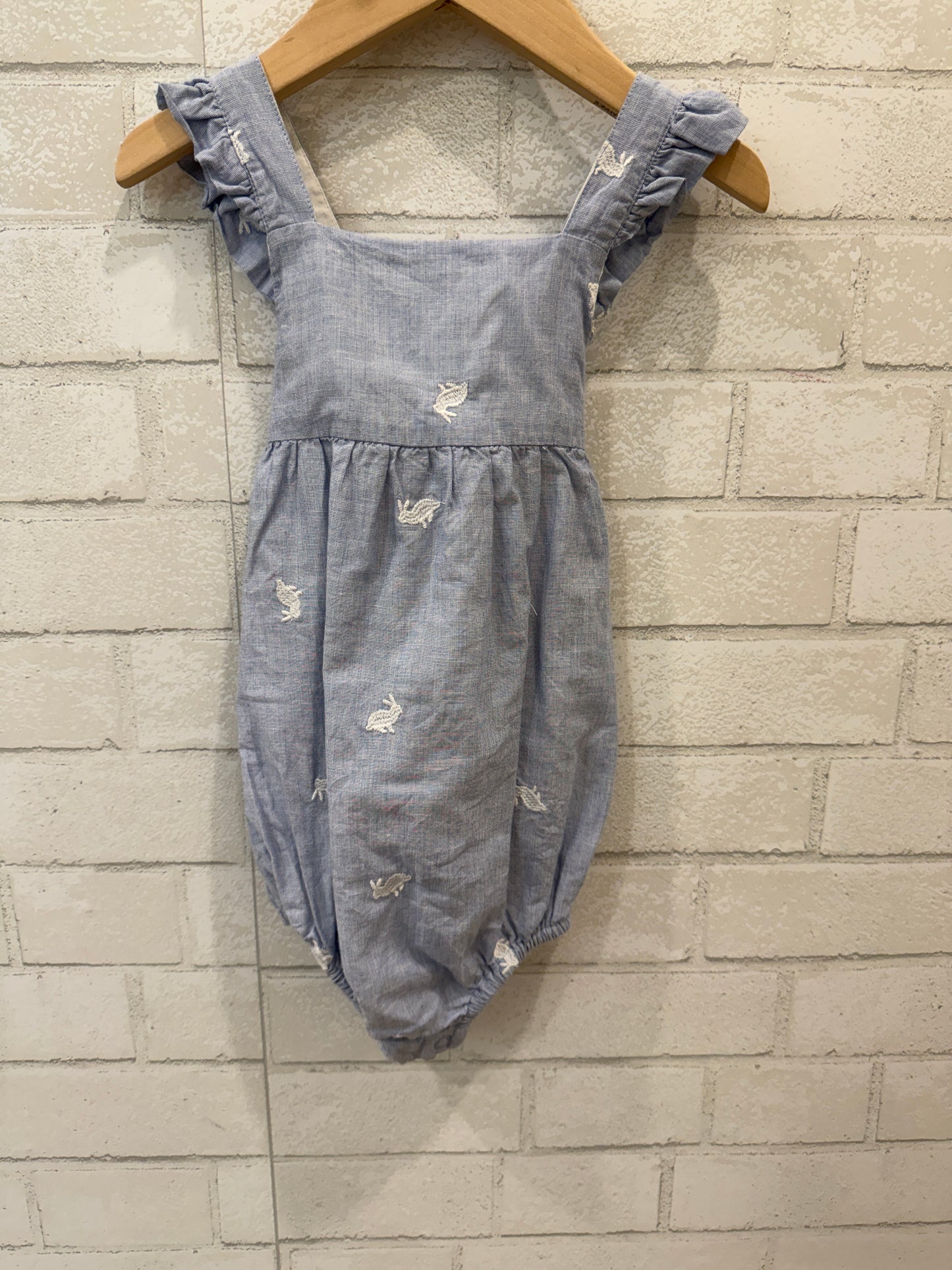 BABY BODEN Cotton Rompers W Bunnies/18-24M
