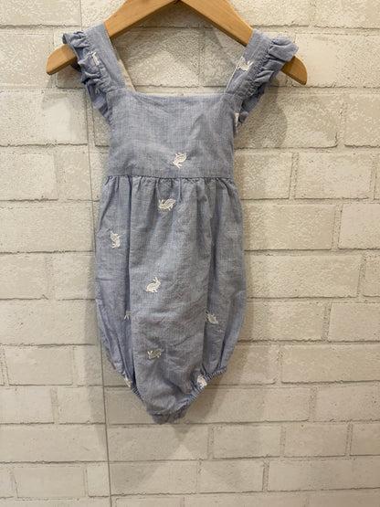BABY BODEN Cotton Rompers W Bunnies/18-24M