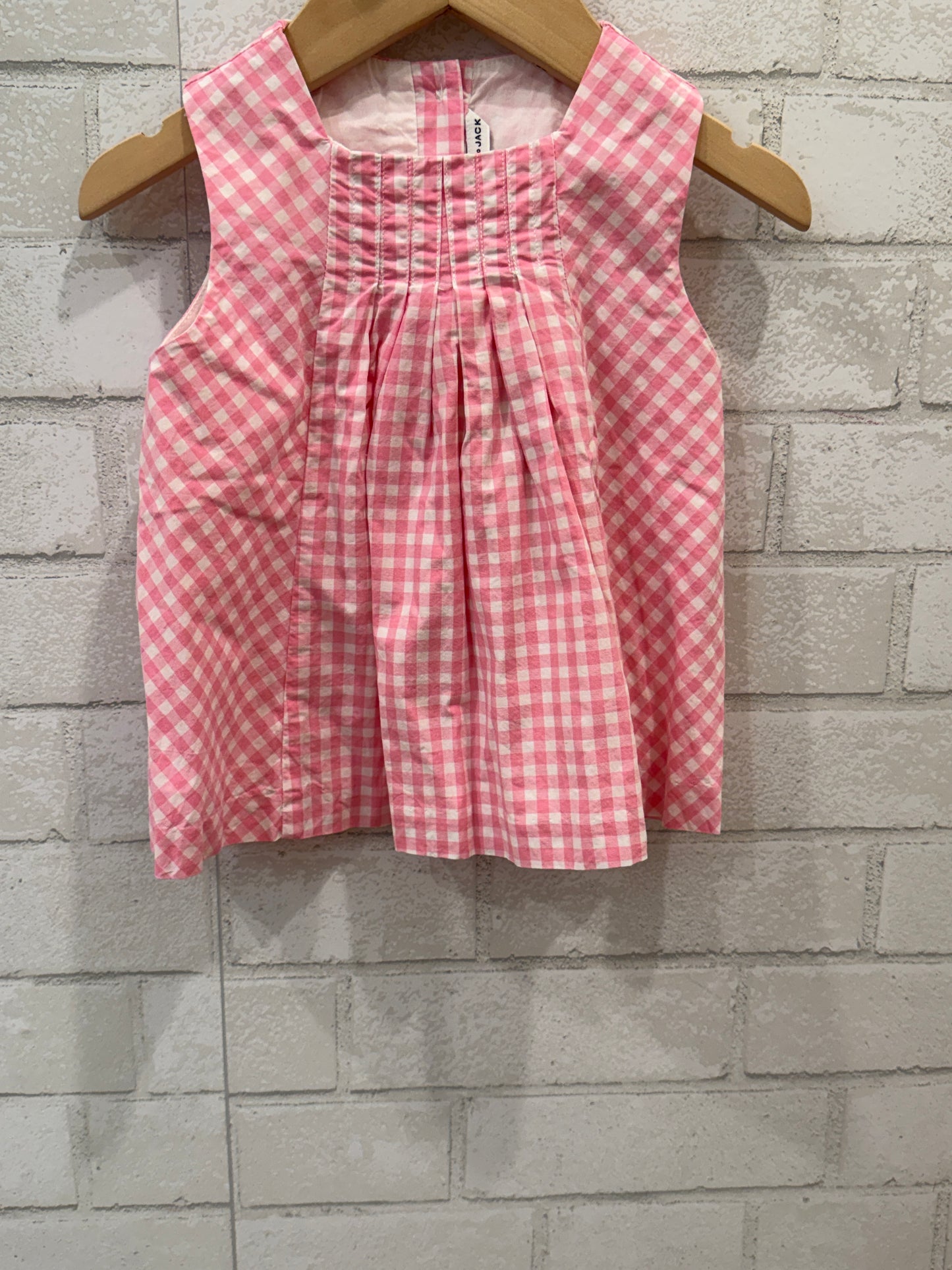 JANIE & JACK Cotton Sleeveless Dress + Pantie/18-24M